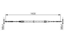 1987482864 BOSCH Трос гальма