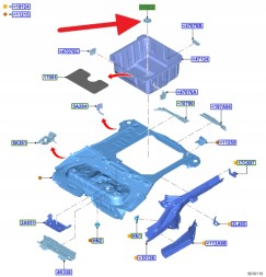Ford OE ПРОБКА ЗЛИВУ ВОДИ В БАГАЖНИКУ FORD PUMA 2019- 2421671 _ L1TB-S018B28-AB