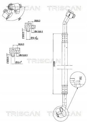 Triscan 9010 29011 Шнур кондиціонування повітря 9010 29011 triscan seat skoda