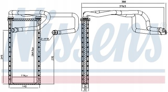 Nissens 707310 Обігрівач nis 707310 nissens
