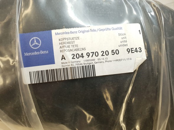 Mercedes-Benz OE A2049702050 C-КЛАС W204 ОРИГІНАЛЬНИЙ ПІДГОЛОВНИК