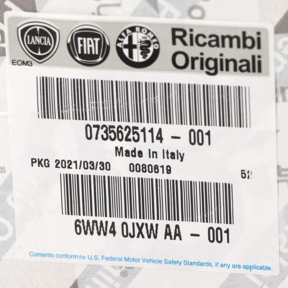 Fiat OE Центральна решітка вентиляції права Fiat OE 735625114