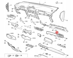 MG OE 11736207-ASH Решітка повітрозабірника права mg3
