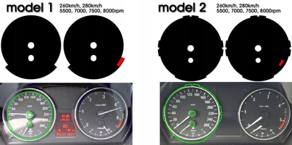 Moman 0089688082300 BMW E90 E93 циферблати спідометра заміна Carbon Cstm