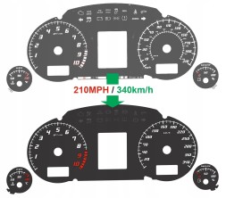 Moman 0089688091630 Lamborghini Gallardo Диски Лічильника годинники заміна MPH на KMH MoMan