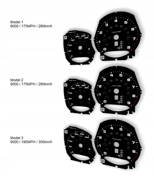 Moman 0089688089286 Одометр Porsche Boxster RED циферблат годинника MPH KMH