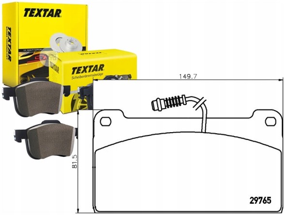 Textar PRO/2976502 TEX Гальмівні колодки teves mercedes unimog om353.958-o + асистент зіткнення #34