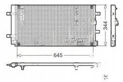 Denso DCN32060 Конденсатор радіатора кондиціонування повітря dcn32060 denso