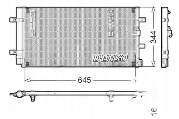 Denso DCN32060 Конденсатор радіатора кондиціонування повітря dcn32060 denso
