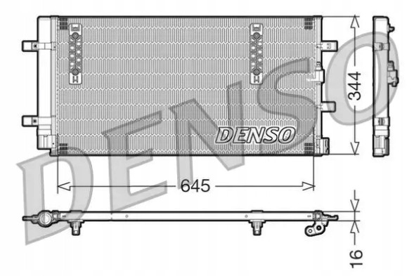 Denso DCN32060 Конденсатор радіатора кондиціонування повітря dcn32060 denso