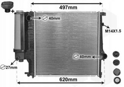 VAN Wezel 06002124 Van wezel 06002124 радіатор охолодження, система охолодження двигуна