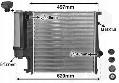 VAN Wezel 06002124 Van wezel 06002124 радіатор охолодження, система охолодження двигуна