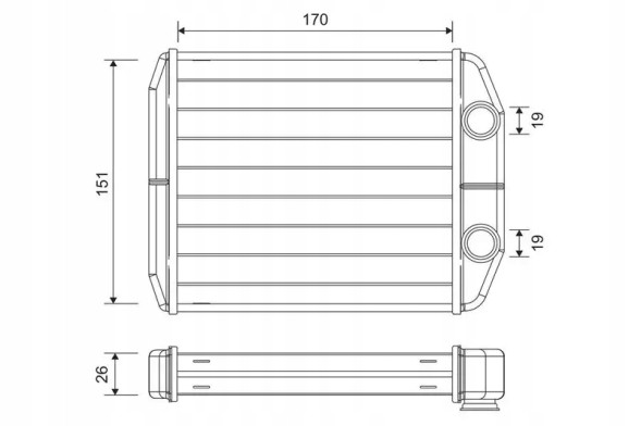 Valeo 811582 Обігрівач 811582 valeo dacia logan ii