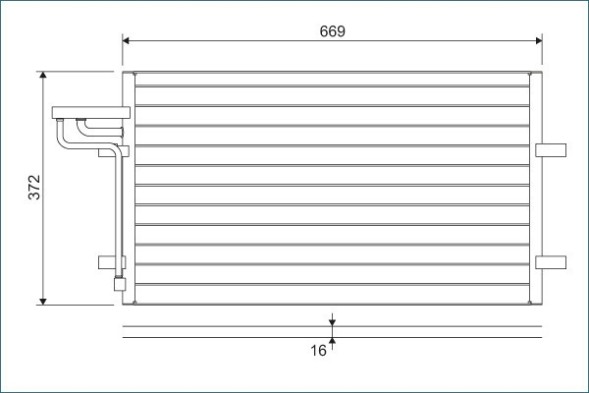 Valeo 818046 Valeo конденсатор кондиціонера ford focus 04-