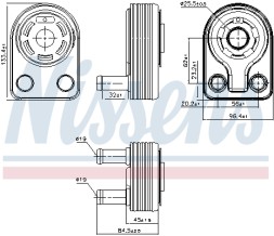 90971 NISSENS Радіатор охолодження оливи