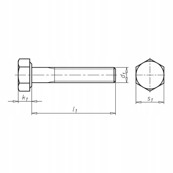 Wurth SCR-HEX-ISO4014-8.8-WS18-(VZD)-M12X50 (100 шт.) Гвинт з шестигранною головкою та частковим різьбленням SCR-HEX-ISO4014-8.8-WS18