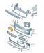 Volkswagen OE 5G0807287AA9B9 ( INTRAD ) Рамка табл.реєстраційна чорна атласна 5G0807287AA9B9 VW Golf