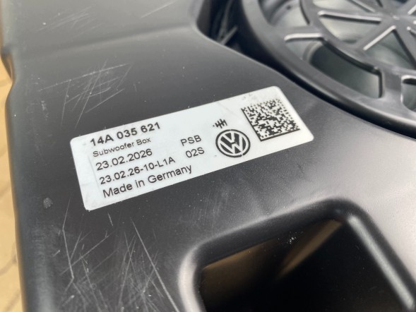 Volkswagen OE 14A035621 GDCARS GD VW ID.7 НИЗЬКОЧАСТОТНИЙ ДИНАМІК САБВУФЕР 14A035621 ОРИГІНАЛЬНИЙ НОВИЙ