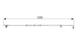 1987473022 BOSCH Датчик зношування колодок