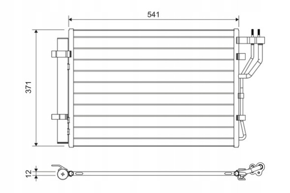 Valeo 822582 Конденсатор, кондиціонер valeo 822582