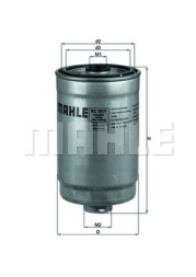 KC101 1 MAHLE ORIGINAL Фільтр палива