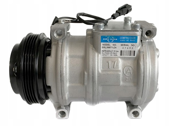 EURO KLIMA EKL39871-ZA / 1062G4 / 447180-4900 / 447220-7290 / 447220-7850 / 447220-7851 / 504014391 / 8634857 / 98315 / AC51578 / IVK076 / SE10B17-1062G4 КОМПРЕСОР КОНДИЦІОНЕРА IVECO 447220-7851 447180-4900 447220-7290 98315