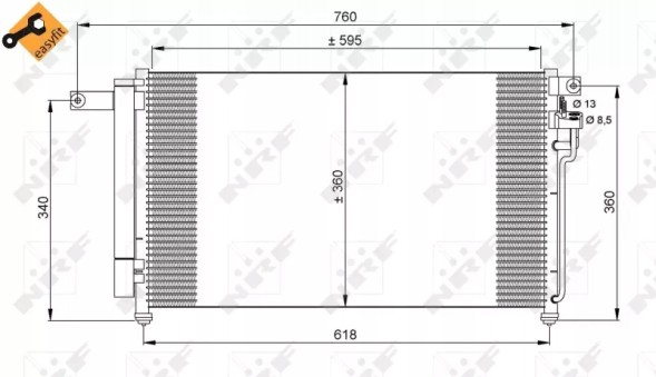 NRF 35851 35851/Nrf засіб для очищення кондиціонера kia rio 05-