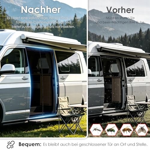 AD BRAKE B0GTYWHGC6 МАГНІТНА МОСКІТНА СІТКА ДЛЯ VW T5 T6 БІЧНИХ ДВЕРЕЙ ПОЛІЕСТЕР КЕМПІНГ