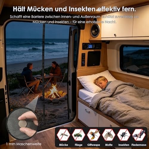 AD BRAKE B0GTYWHGC6 МАГНІТНА МОСКІТНА СІТКА ДЛЯ VW T5 T6 БІЧНИХ ДВЕРЕЙ ПОЛІЕСТЕР КЕМПІНГ