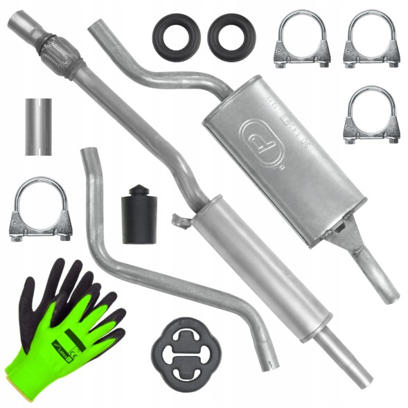 Polmostrów POL-C1W11L6Z8A0Z2Q2 Комплект глушників volkswagen polo 2 ii 86c 90 - 94 1.0 / 1.3 комбі хетчбек