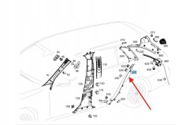 Mercedes-Benz OE A2056903705 | 888.171.939XK0010203 КРИШКА СТІЙКИ ПРАВА ЗАДНЯ MERCEDES W205 A2056903705