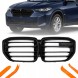 TOPGER KRG-BM-409 X РЕШІТКА РАДІАТОРА BMW X5 G18 2023- ЧОРНИЙ ГЛЯНЕЦЬ 2 РЕБРА X5M