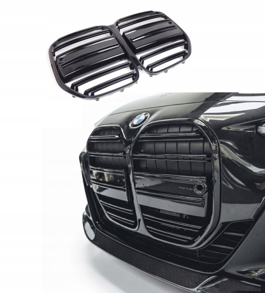 BM G22-0101001 grill nerki G22 G23 czarne bmw no acc РЕШІТКА РАДІАТОРА (НІРКИ) BMW 4 G22 G23 Чорний Глянець Чорні ДО РЕСТАЙЛІНГУ M ПАКЕТ M4 РЕШІТКА