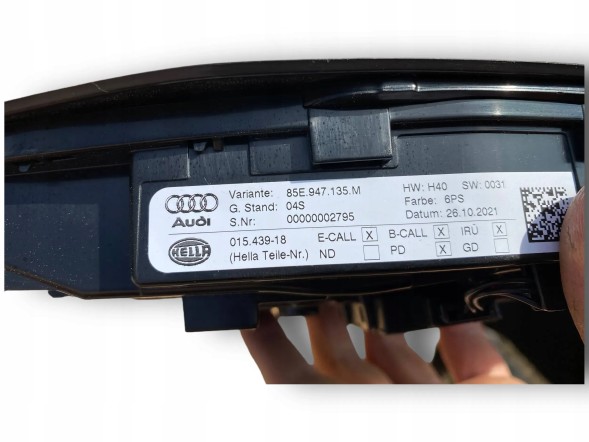 Audi OE AUDI Q5 E-TRON ПОТОЛЬНИЙ ЛАМПА 85E947135M