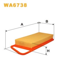 WA6738 WIX FILTERS Фільтр повітряний