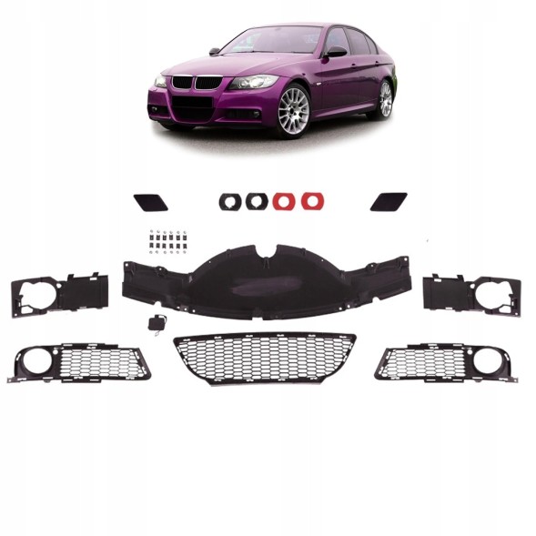 Китай GPBPABM0029-2 Комплект заглушок переднього бампера BMW 3 (E90) Седан 2005 - 2008, тип М-пакет