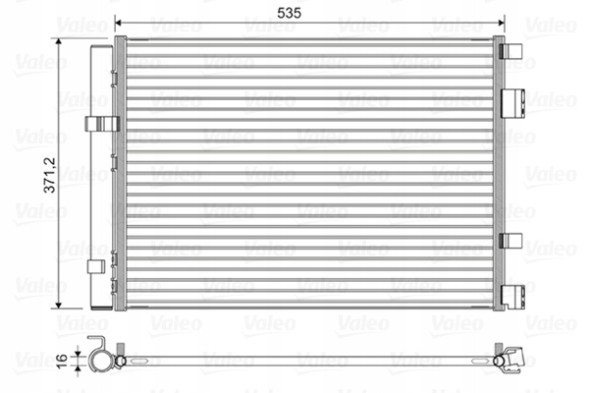 Valeo 822610 Конденсатор, кондиціонер valeo 822610