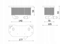 Mahle CLC 322 000P Масляний радіатор, моторне масло mahle clc 322 000p