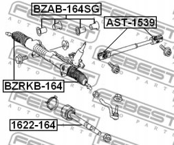 Febest BZAB-164SG Рульові передачі febest bzab-164sg