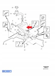 Volvo OE 31349388 Бак для води volvo