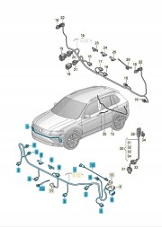Volkswagen OE VW TIGUAN ALLSPACE ПУЧОК ПРОВОДІВ ПЕРЕДНЬОГО БАМПЕРА PDC 5NA971095CH
