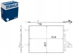 Mahle AC 732 000S Конденсатор кондиціонера - mahle змінного струму 732 000s - mahle змінного струму 732 000s