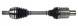 GSP 203679 Піввісь gsp mercedes c class w205 c205 a205 s205 4-matic 2013 - ліва