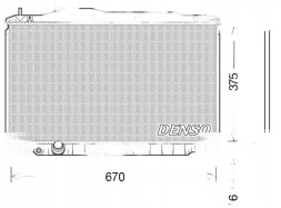 Denso DRM40040 Радіатор води drm40040 denso