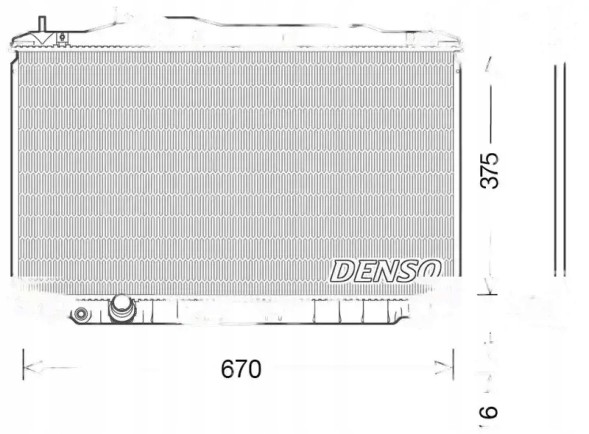 Denso DRM40040 Радіатор води drm40040 denso