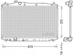 Denso DRM40040 Радіатор води drm40040 denso