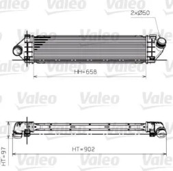 Valeo 818246 Охолоджувач повітря інтеркулер 818246 valeo ford