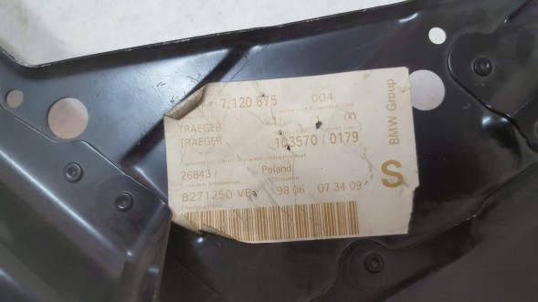 BMW OE Окуляр кузова Кран Чверть BMW E63 E64 лівий 41117120875