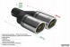 Ulter-Sport N2-70RS/55 Подвійний Круглий Наконечник Вихлопу Глушника Ulter 2x 70мм Монтаж 55мм