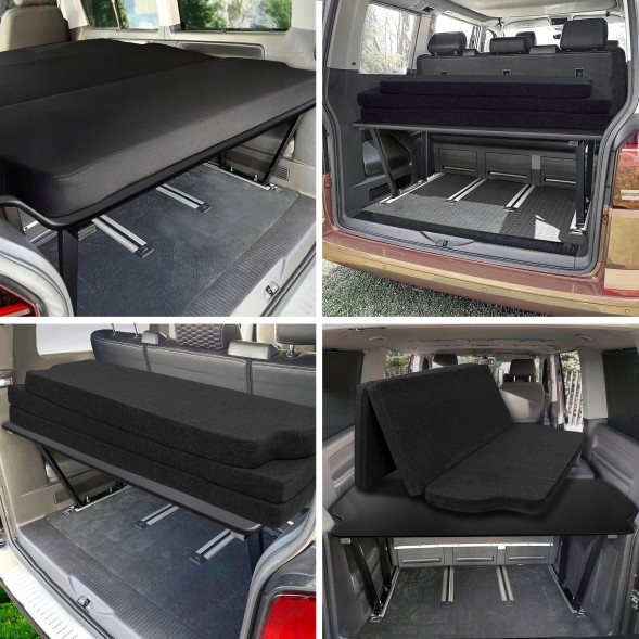 Omtec CHR-MFB-FB-T5 Похідне ліжко під багажник + розкладний матрац VW T5 MULTIVAN 2003-2015 р.в.